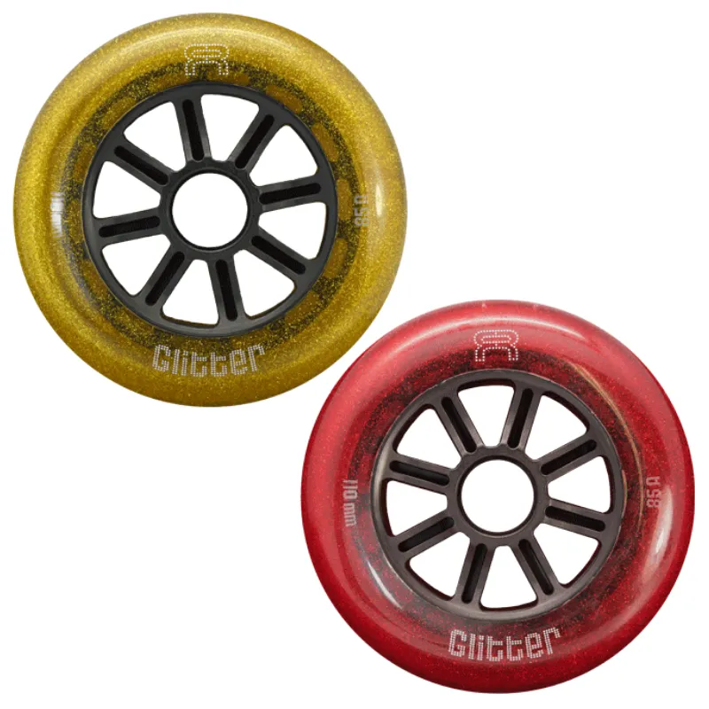 FR Glitter Inline Wheels 110mm 85a Each