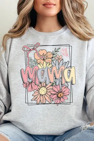 Framed Floral Mama Unisex NuBlend Crew Sweatshirt