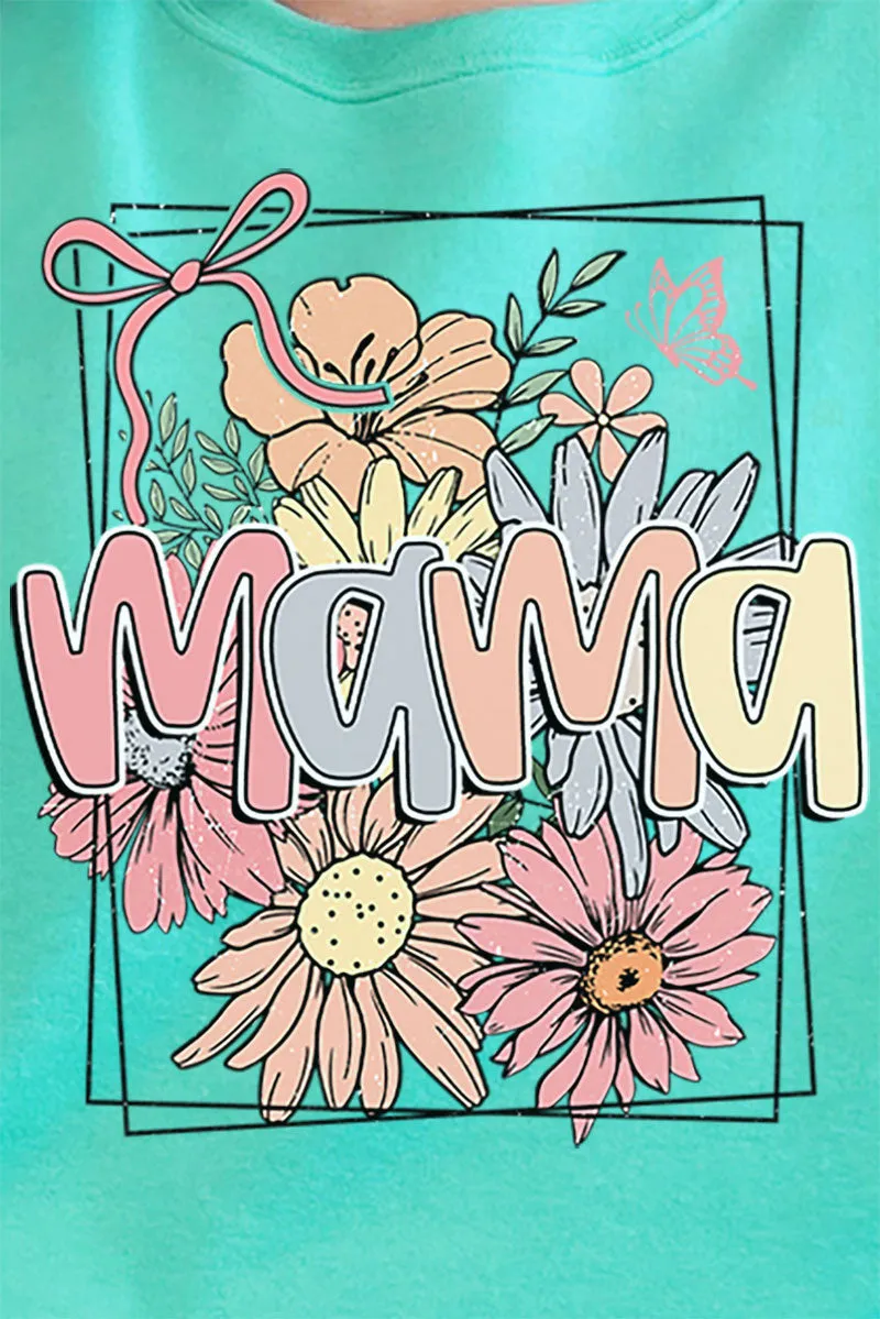 Framed Floral Mama Unisex NuBlend Crew Sweatshirt