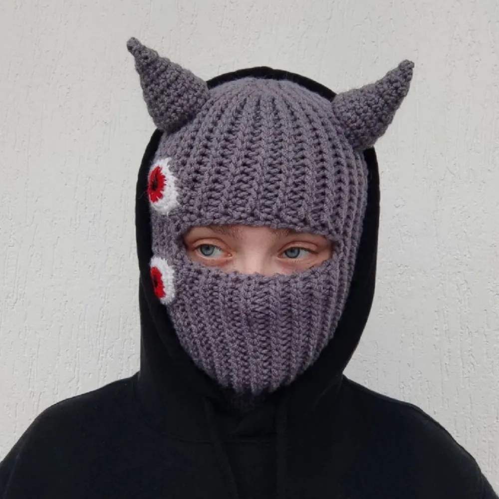 Fun Halloween Knitted Hat