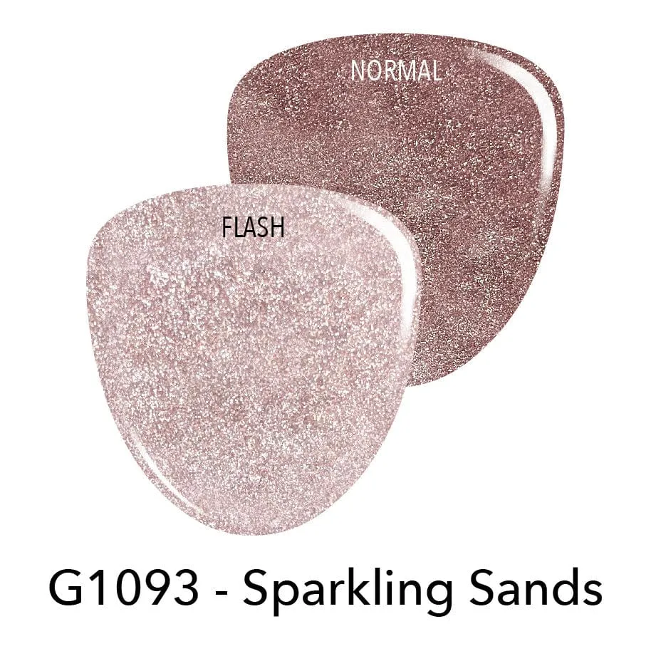 G1093 Sparkling Sands Pink Glitter Gel Polish