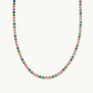 Gem Tennis Necklace