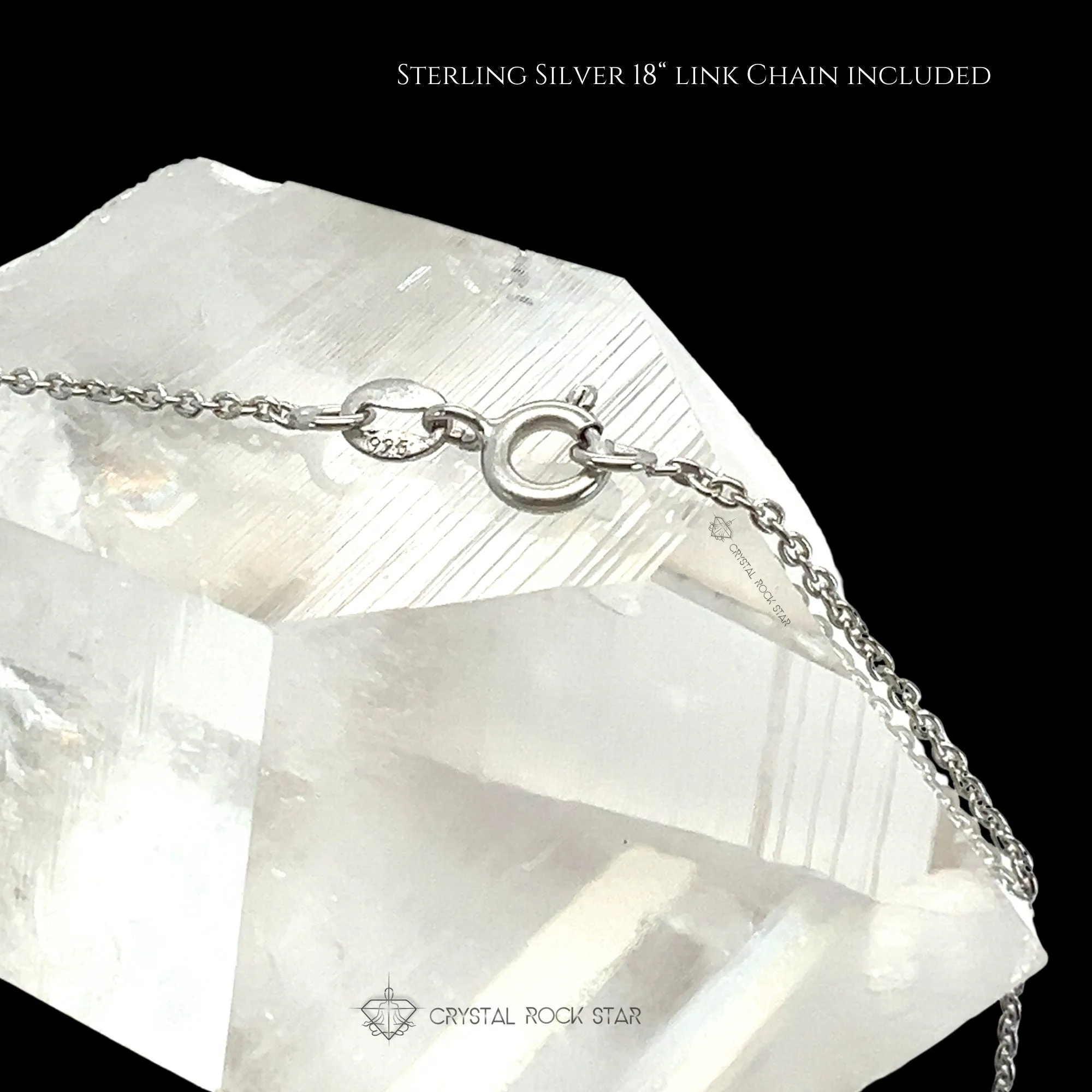 Genuine Emerald Cut Sterling Silver Necklace