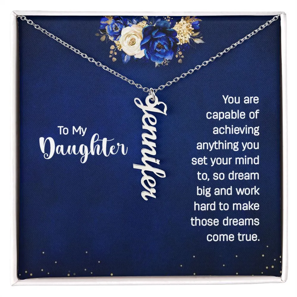 Gift for Daughter - Dream Big and Make Those Dreams Come True