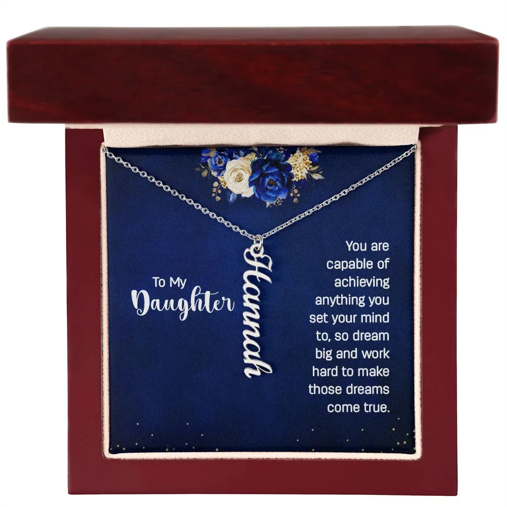 Gift for Daughter - Dream Big and Make Those Dreams Come True