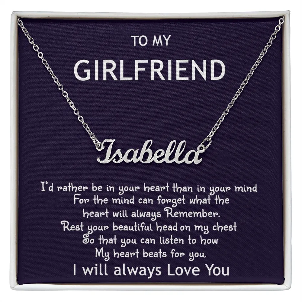 Gift For My Girlfriend- Her Name Necklace