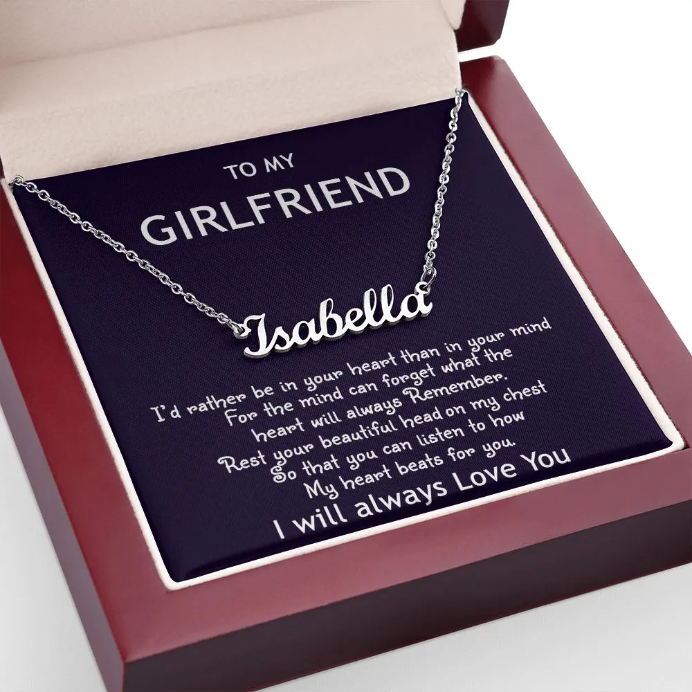 Gift For My Girlfriend- Her Name Necklace