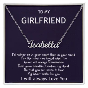 Gift For My Girlfriend- Her Name Necklace