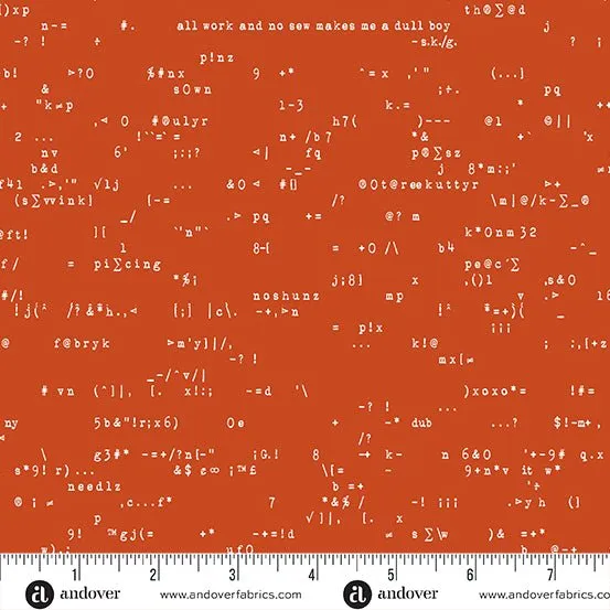 Giucy Giuce Fabric | Scrawl | Punc | Tomato