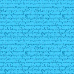 Giucy Giuce Fabric | Scrawl | Quilty Words | Blue Howlite