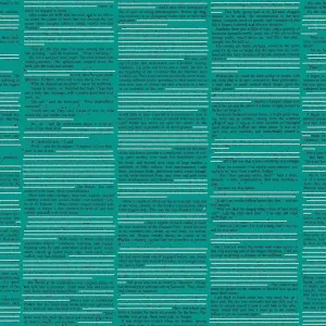 Giucy Giuce Fabric | Scrawl | Redacted Redux | Cyan