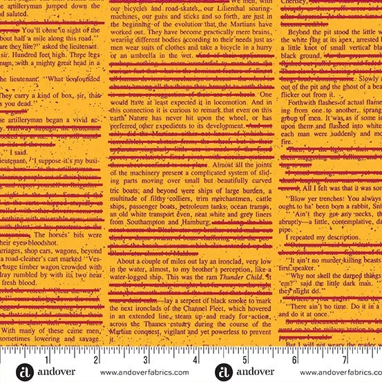 Giucy Giuce Fabric | Scrawl | Redacted Redux | Mango