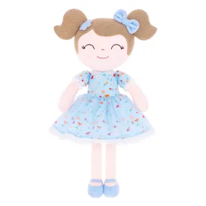 Gloveleya 16-inch Baby Girl Gifts Floral Flower Girls Blue Dolls