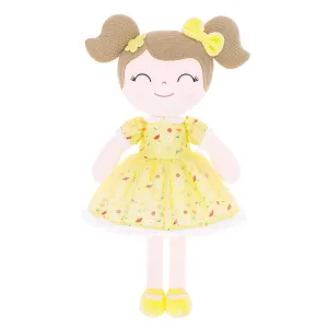 Gloveleya 16-inch Baby Girl Gifts Floral Flower Girls Doll Yellow