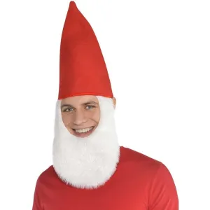 Gnome Hat With Beard Set