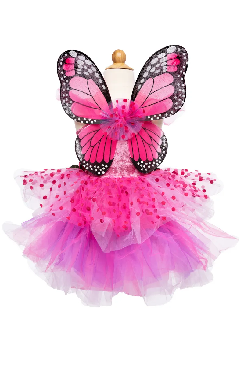 Great Pretenders Fairy Blooms Deluxe Dress & Wings, Hot Pink/Lilac, Size 3-4