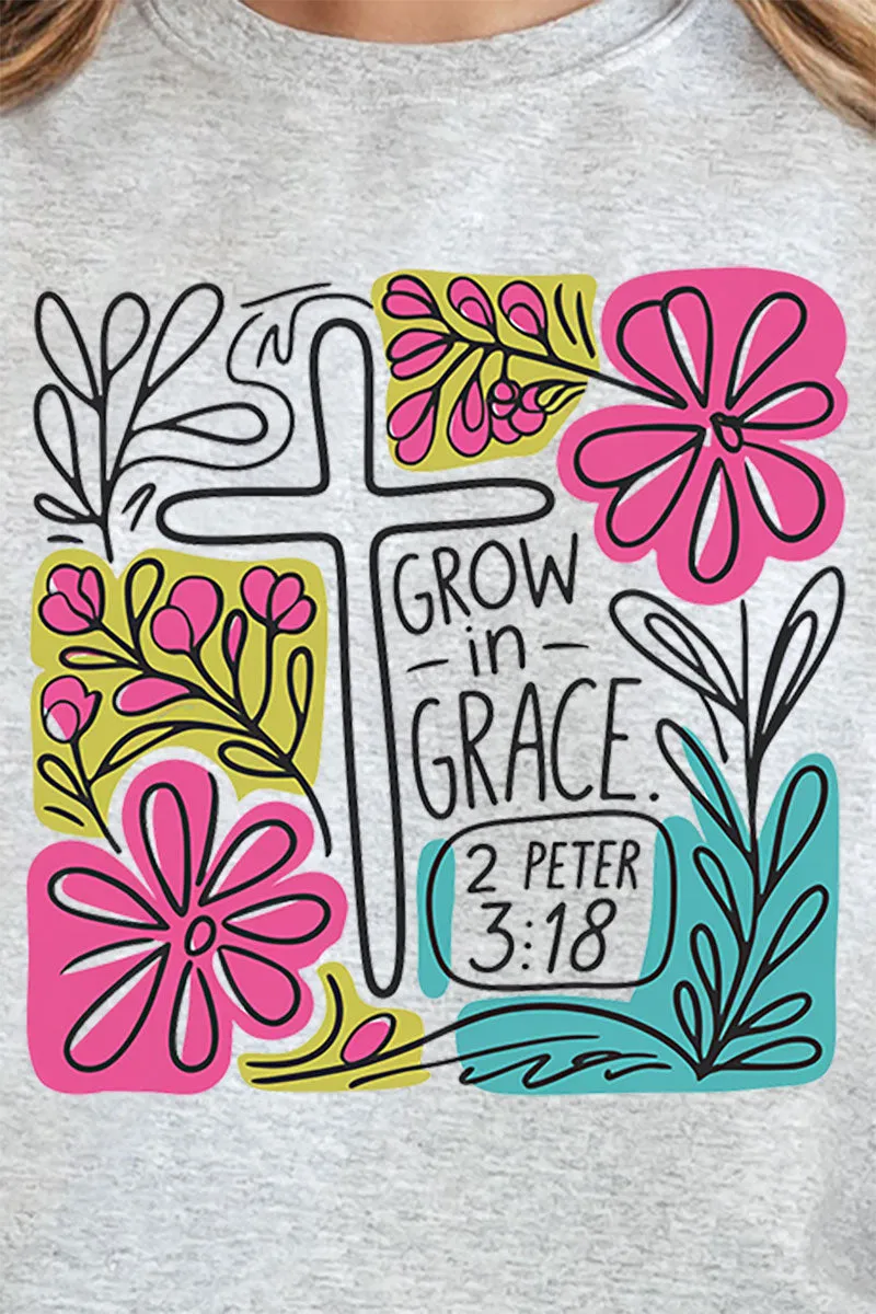 Grow In Grace Doodle Unisex NuBlend Crew Sweatshirt