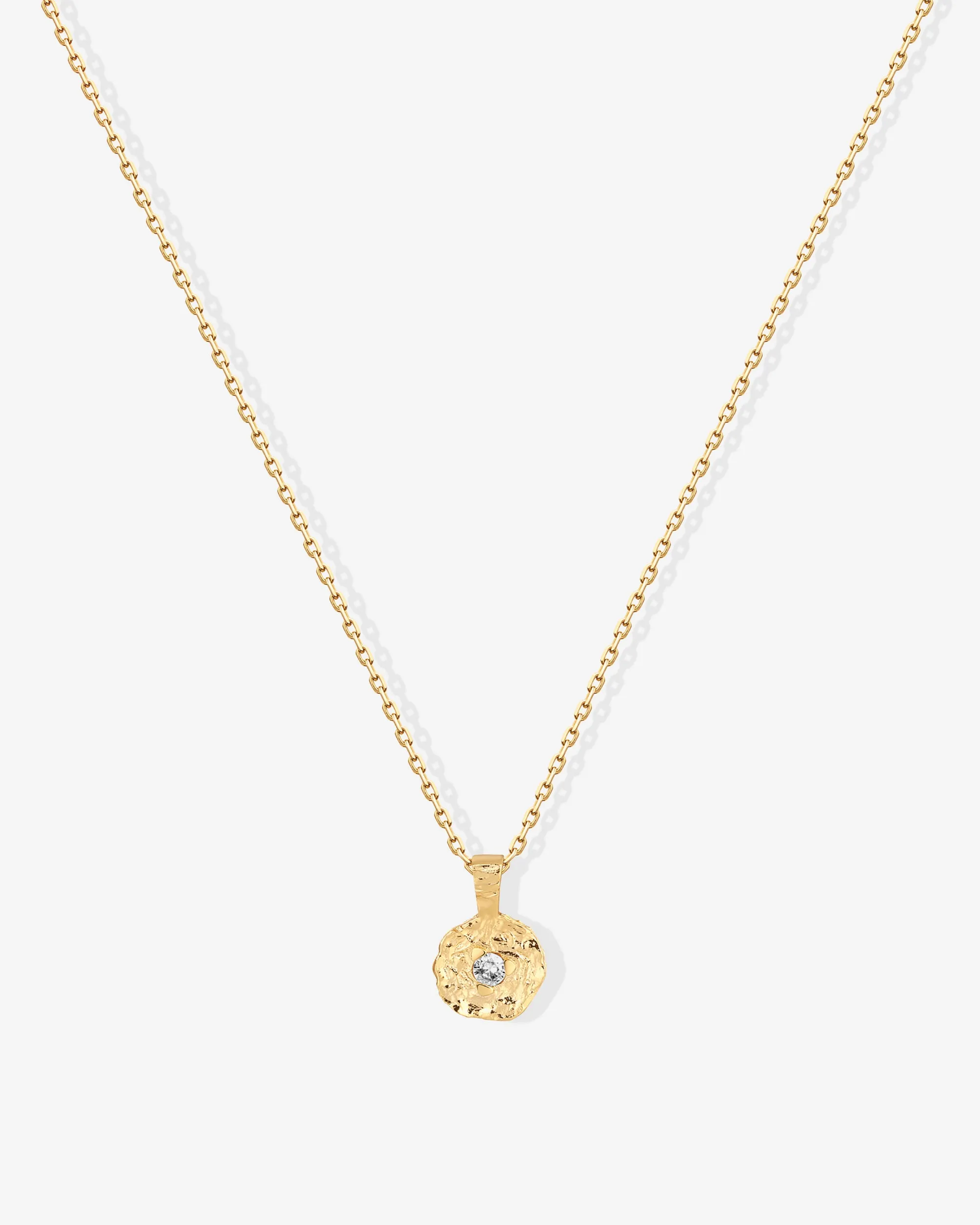 Hammered Coin Pendant