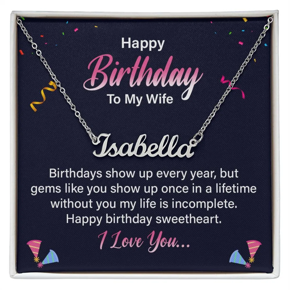 Happy birthday to my wife