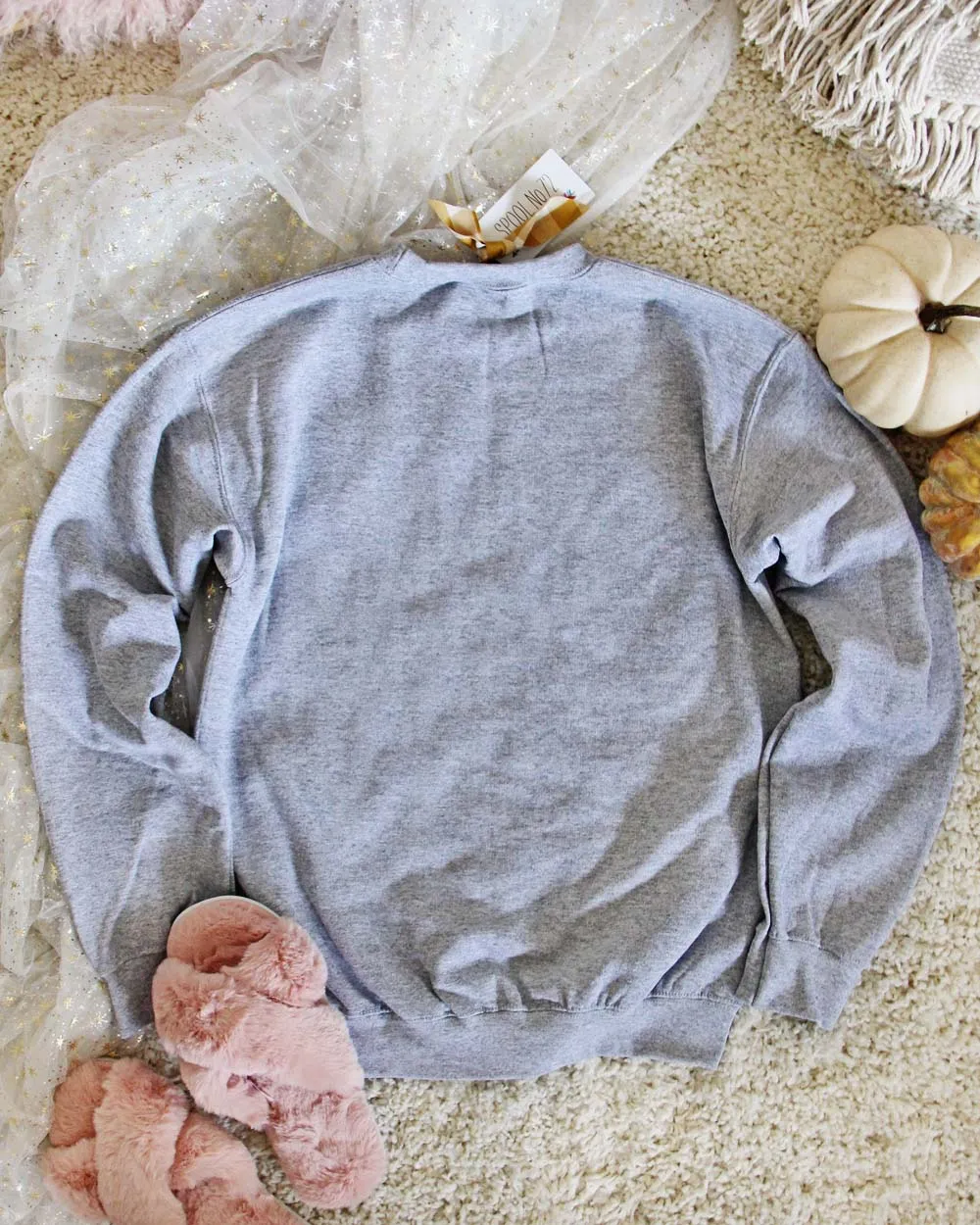 Hello Pumpkin Sweatshirt in Gray