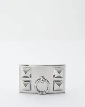 Hermès Silver Collier De Chien Belt Buckle