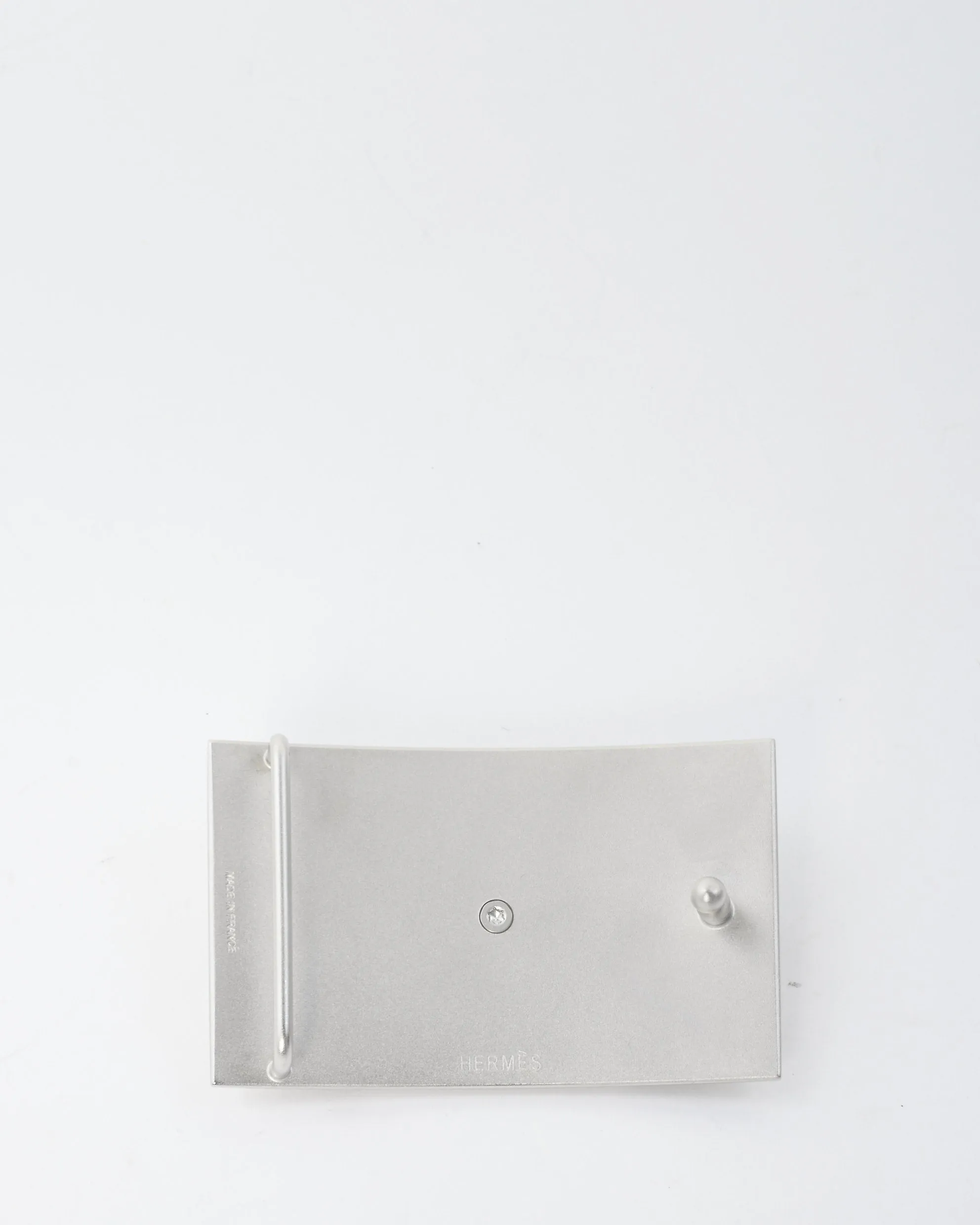 Hermès Silver Collier De Chien Belt Buckle