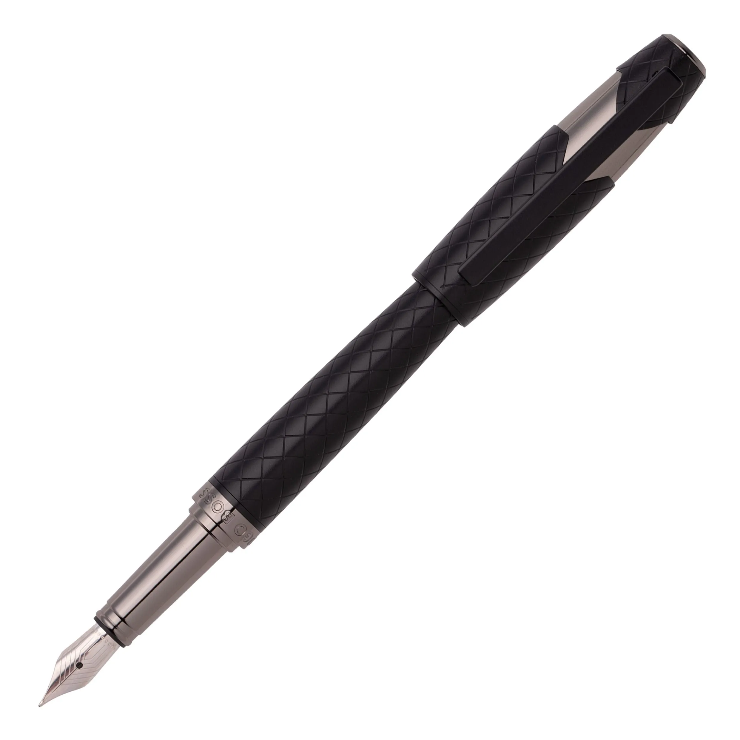 HUGO BOSS HSS2522A-Fountain pen Chevron Black