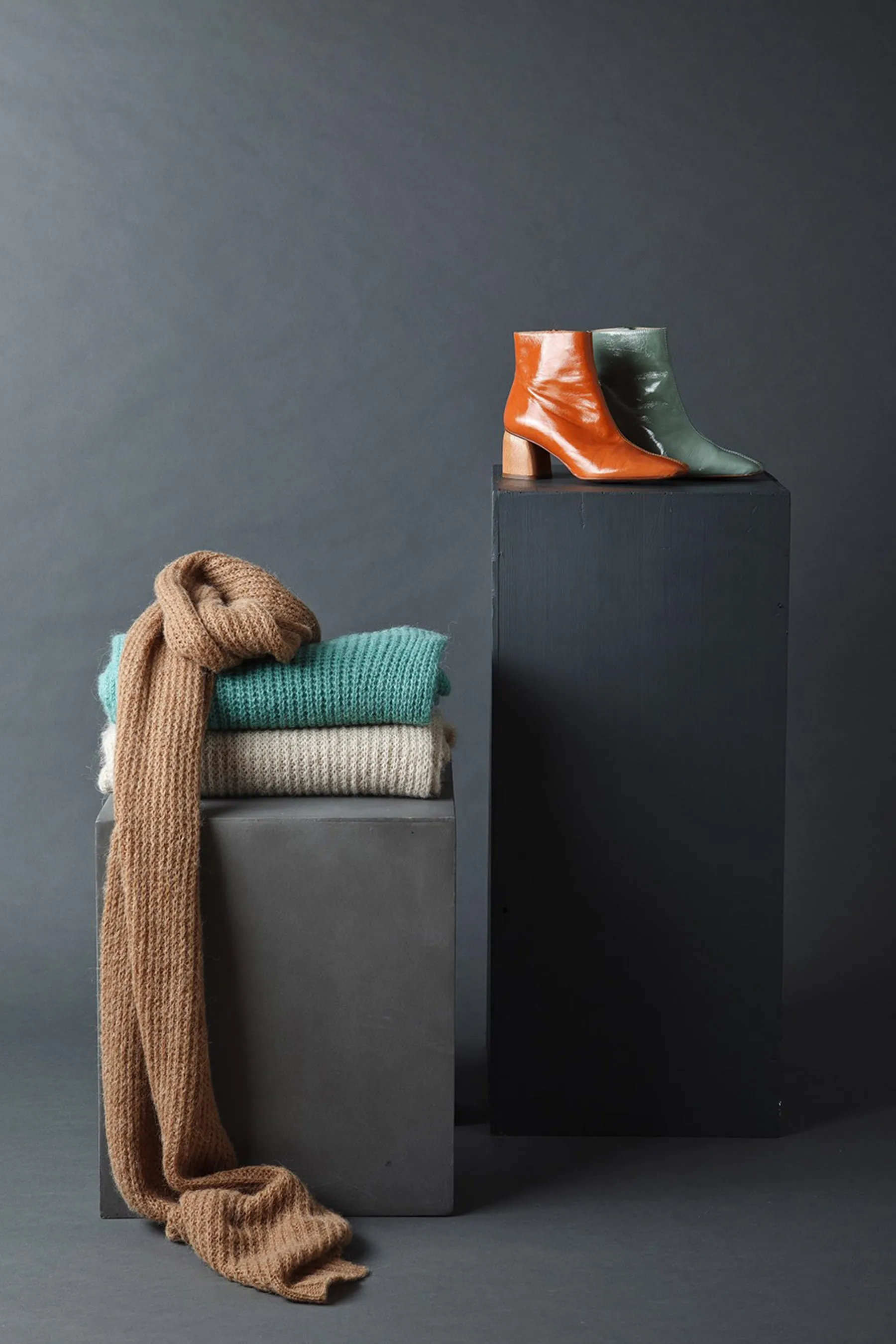 Indi & Cold Colored Scarf (Camel) - FINAL SALE