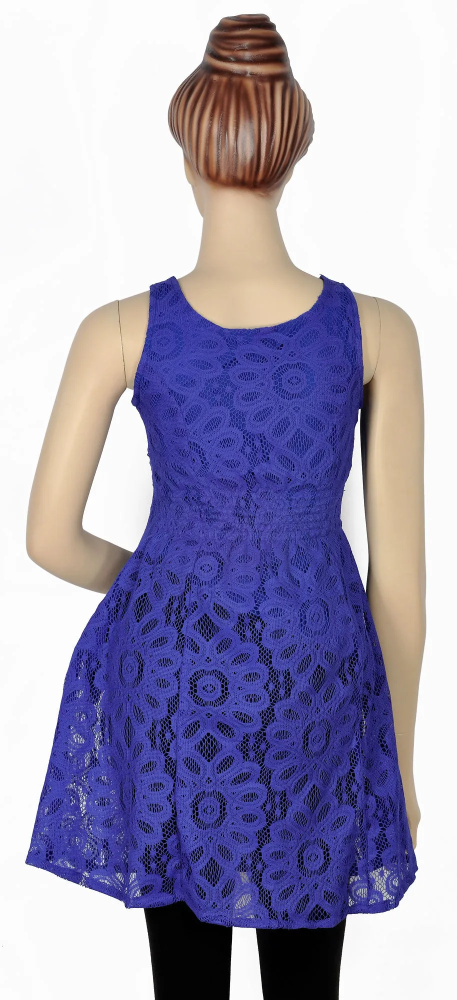 Indigo Blue Lace Top