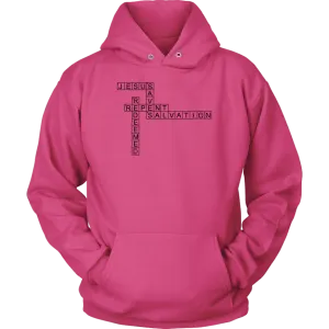 Jesus Crossword Puzzle Unisex Hoodie Part 1