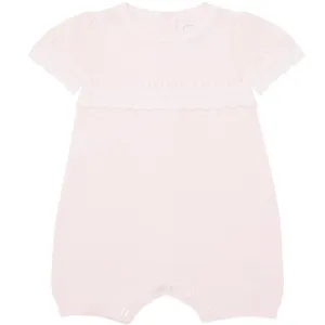 Josie Pink Girls Pretty Knit Romper