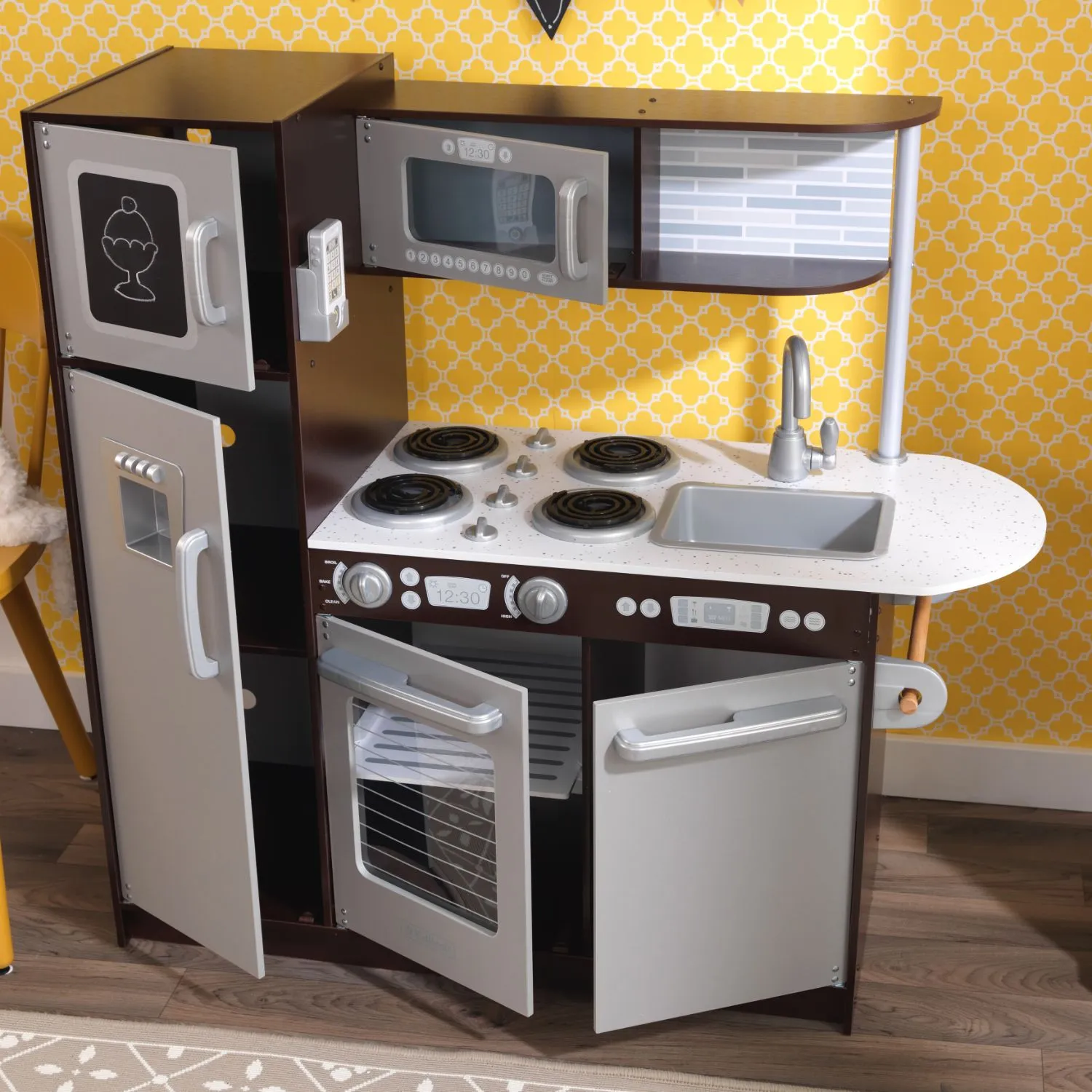 KidKraft Uptown Espresso Play Kitchen