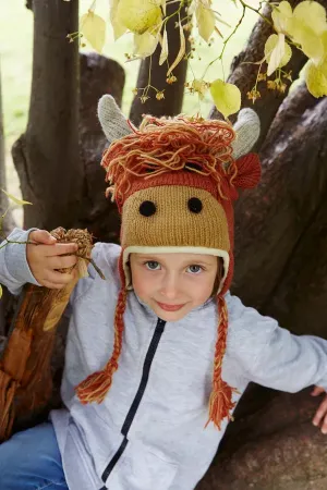 Kids Animal Hat - Highland Cow