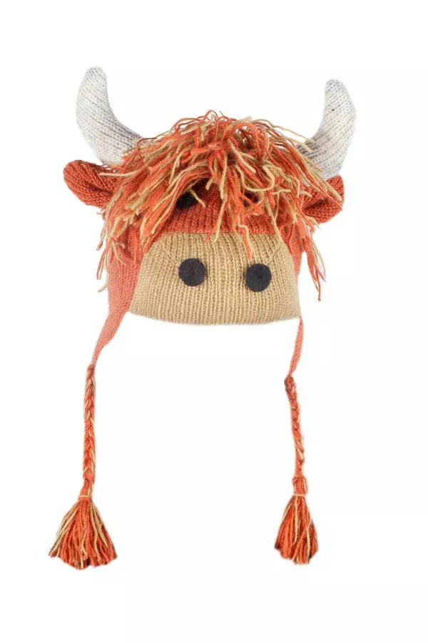 Kids Animal Hat - Highland Cow