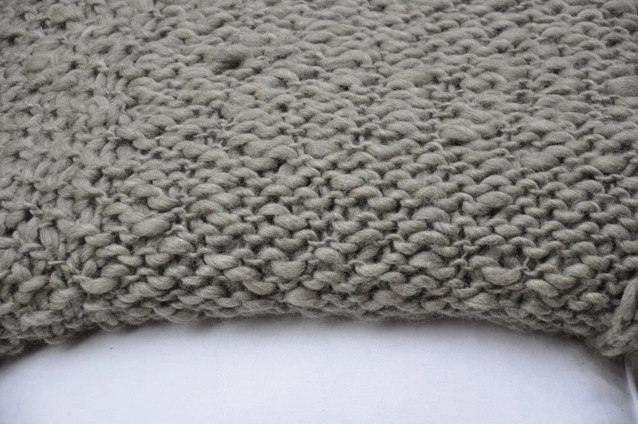 Knit Throw Blanket - Penelope Grey Throw