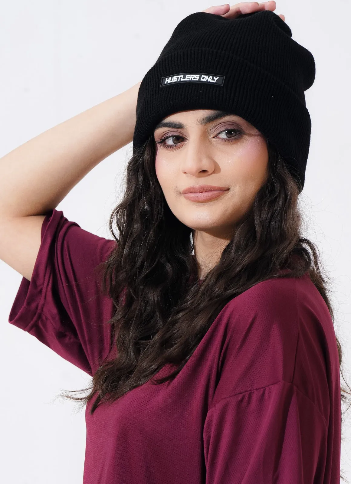 Knitted Beanie - Black