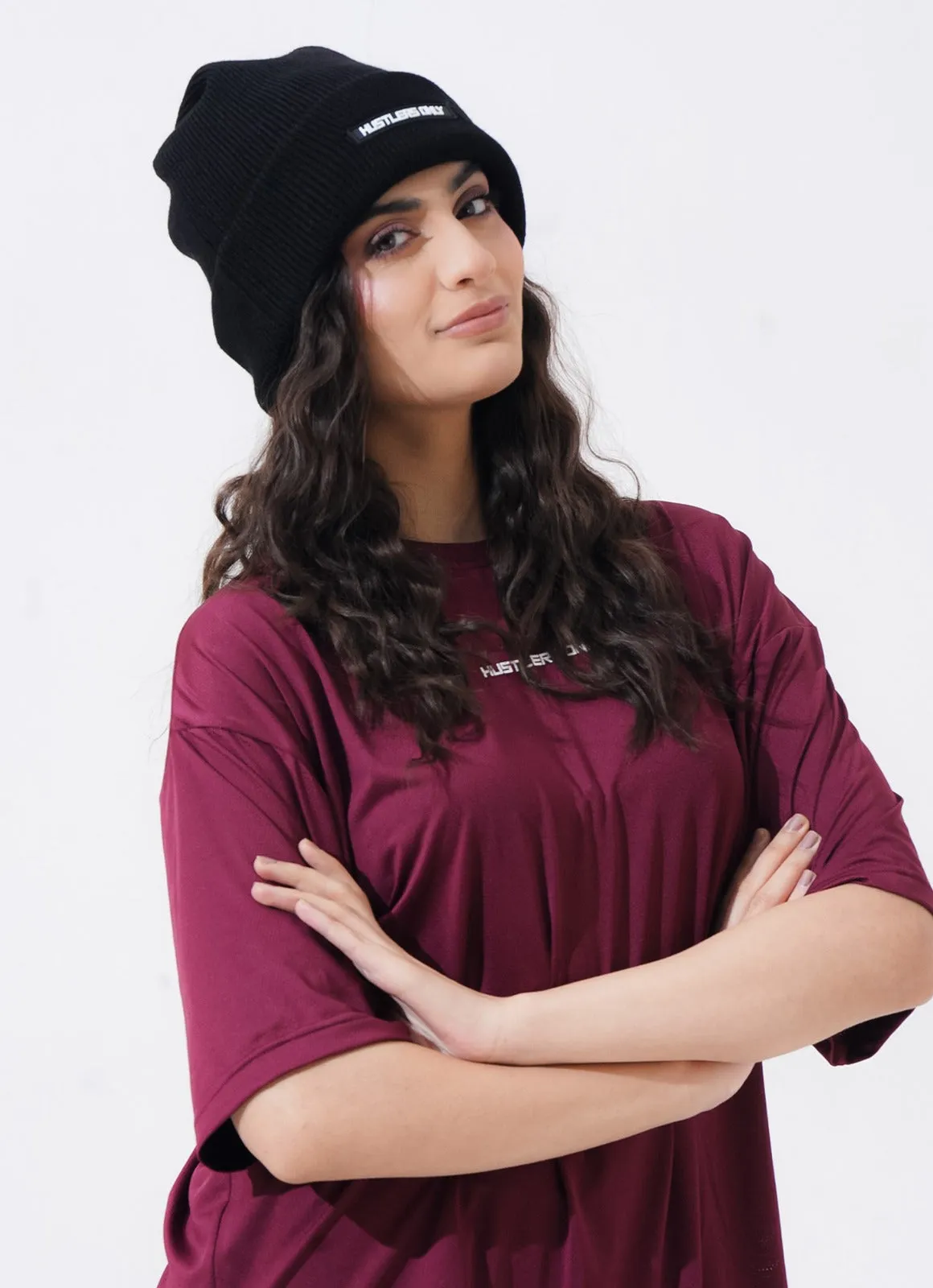 Knitted Beanie - Black