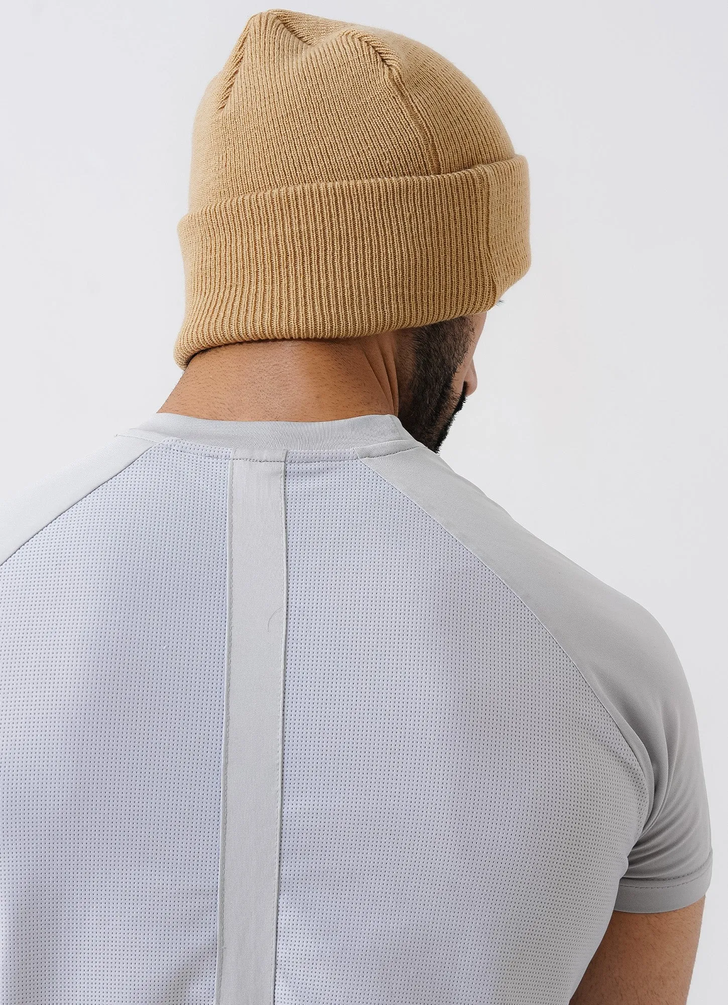 Knitted Beanie - Sand