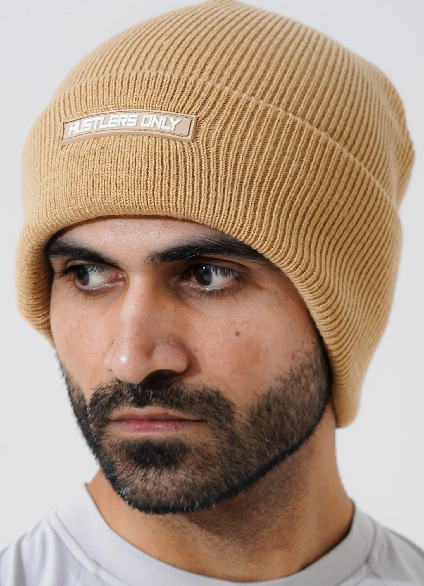 Knitted Beanie - Sand