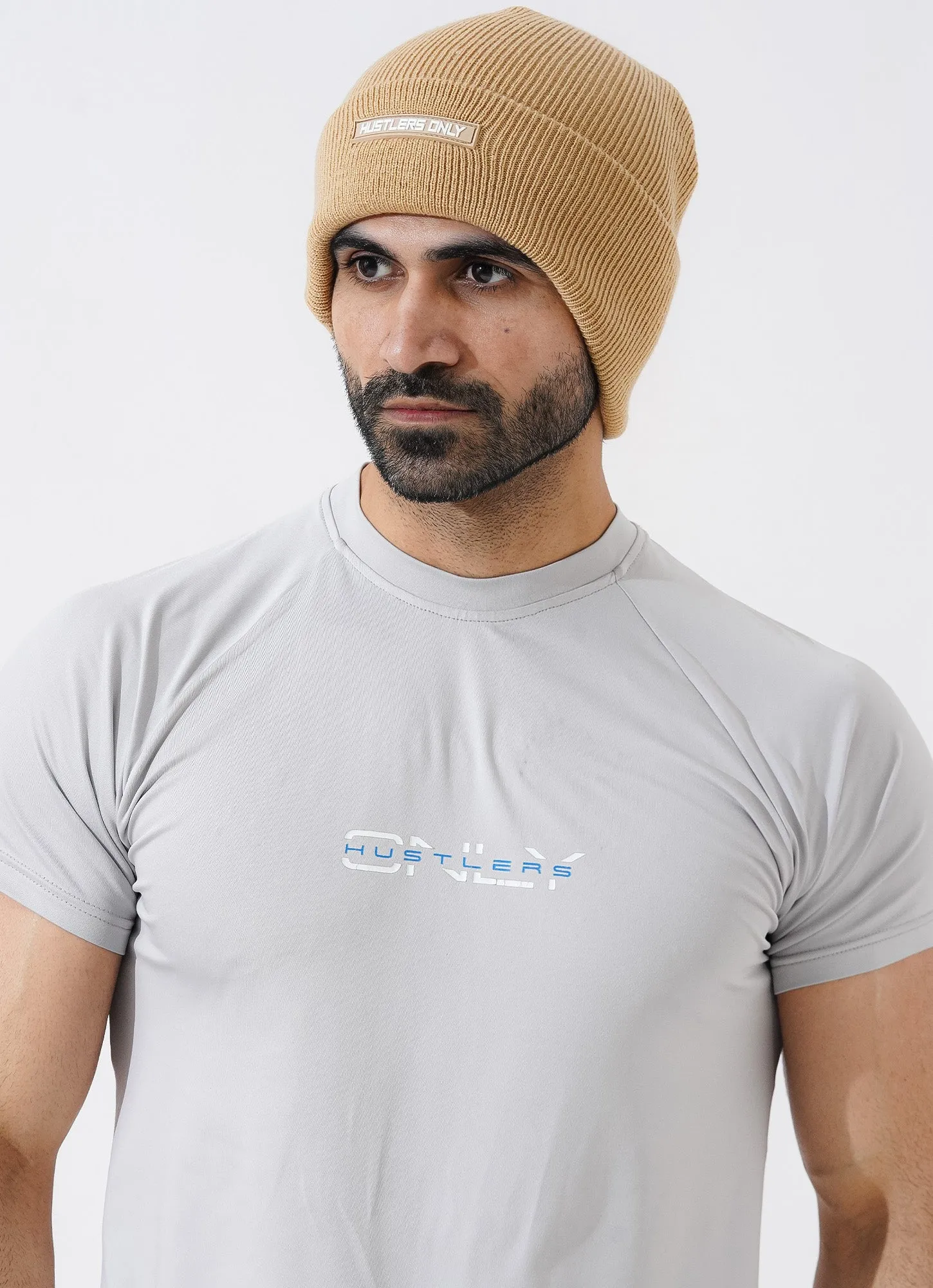 Knitted Beanie - Sand