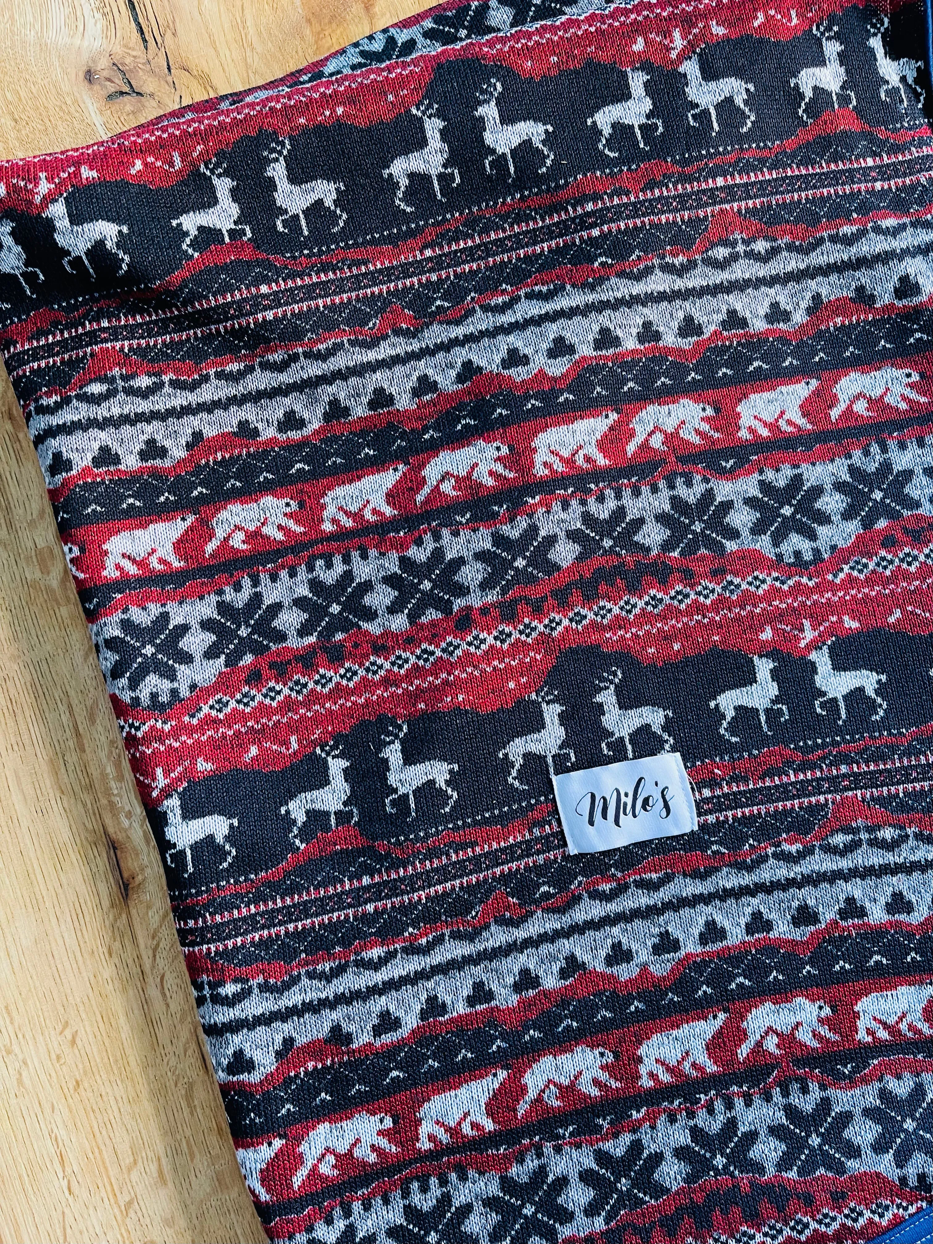 Knitted Christmas Blanket