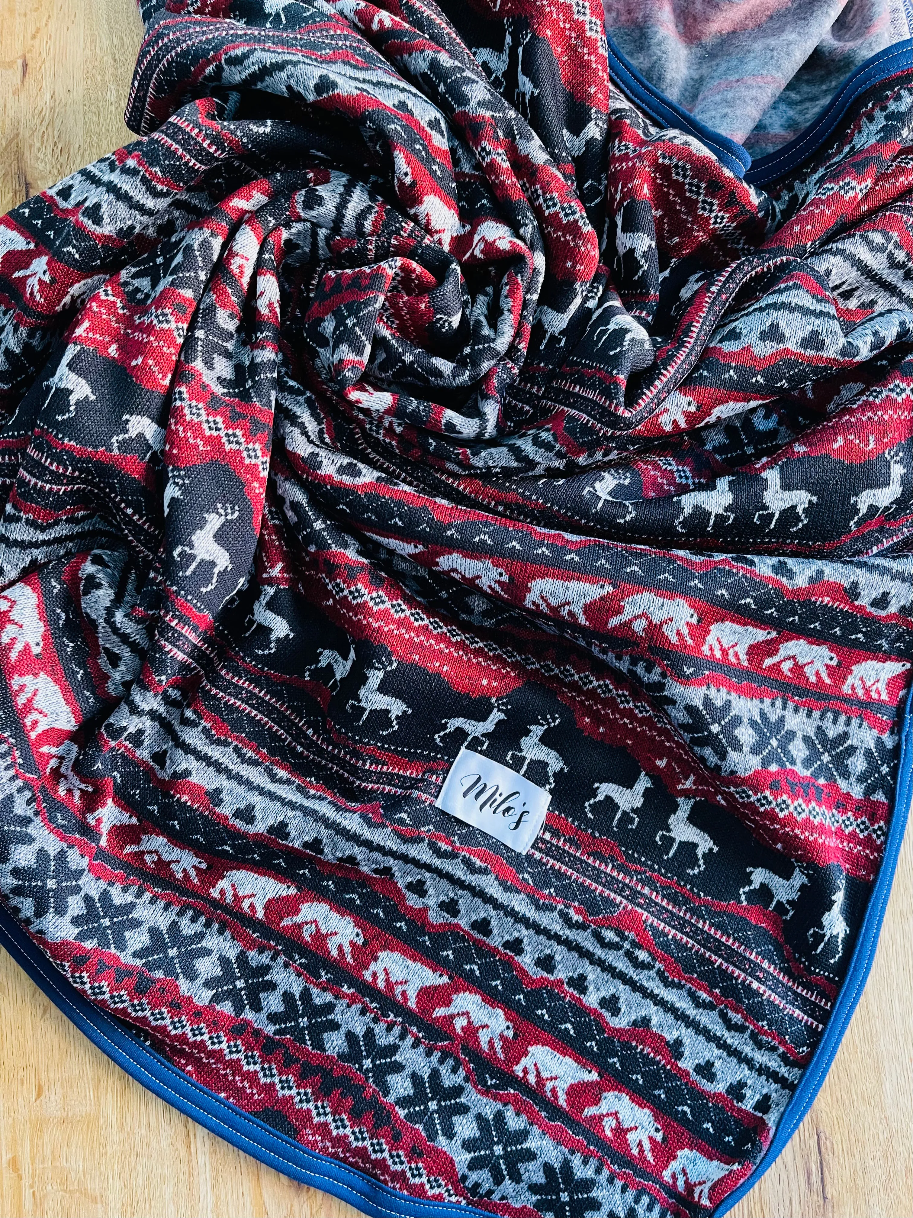 Knitted Christmas Blanket