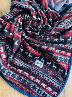 Knitted Christmas Blanket