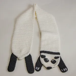 Knitted Panda Scarf 44 inches