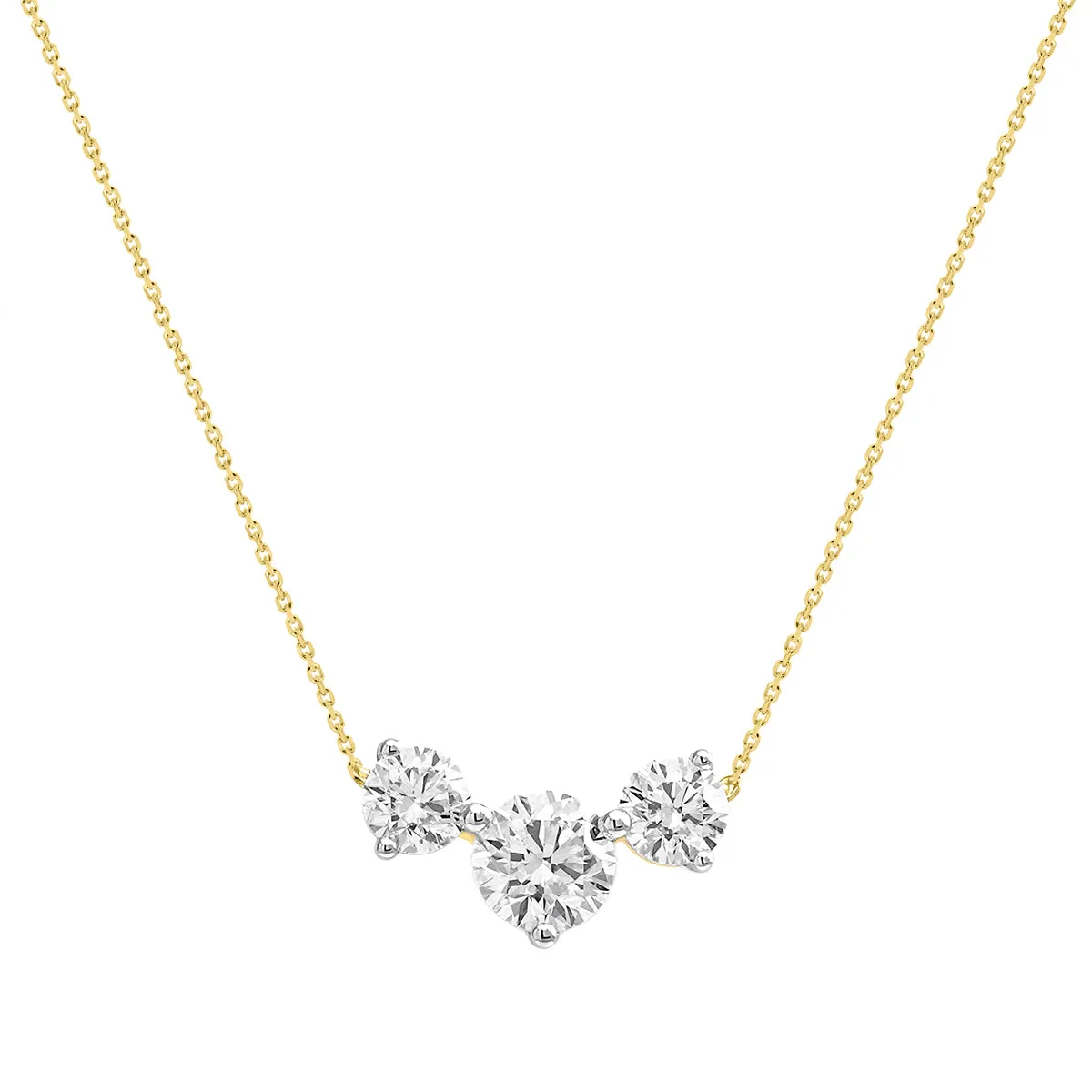 LAB GROWN Trio Graduating Diamond Pendant
