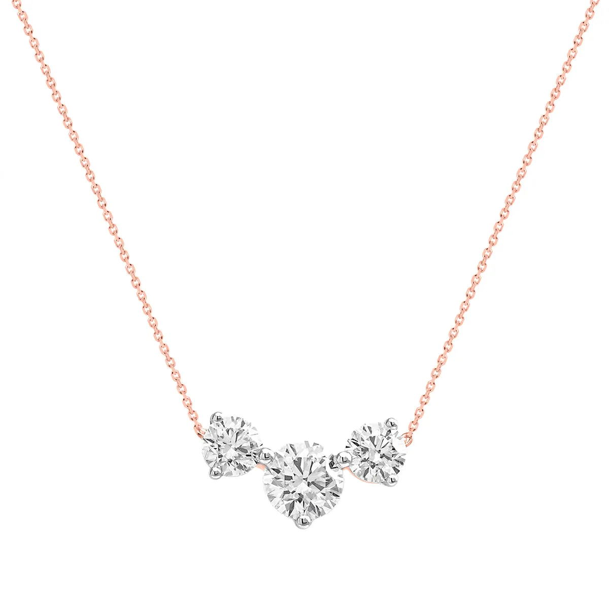 LAB GROWN Trio Graduating Diamond Pendant