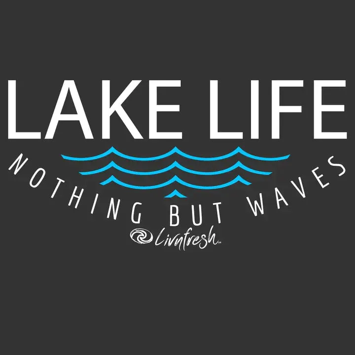 Lake Life Waves" Fleece Stadium Blanket