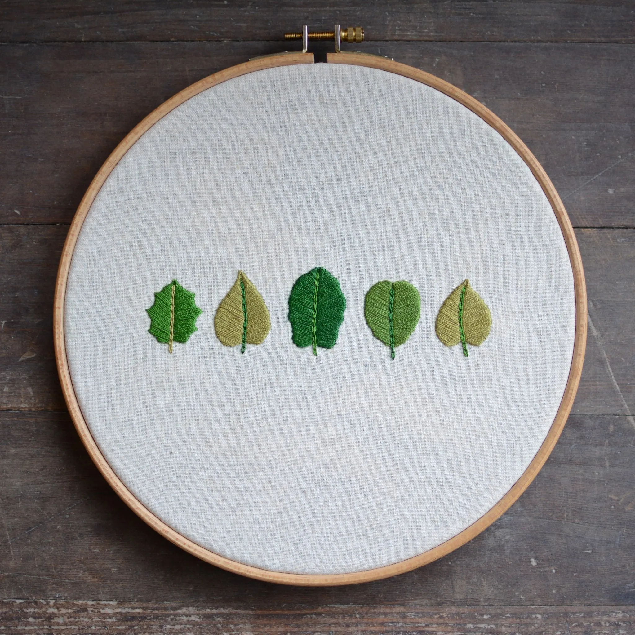 Leaf Embroidery Pattern - New Zealand Collection