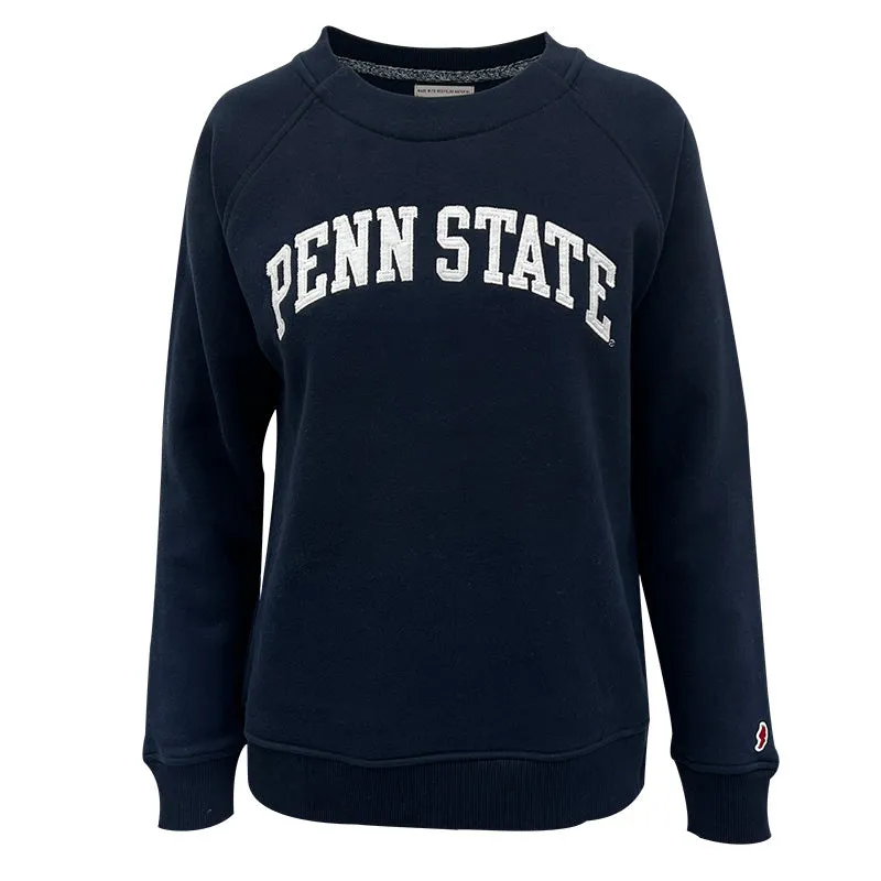 League Ladies Embroidered Penn State Crew Sweatshirt