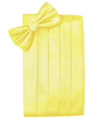 Lemon Herringbone Kids Cummerbund